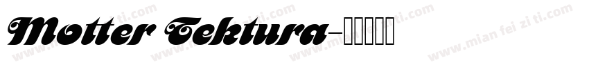 Motter Tektura字体转换